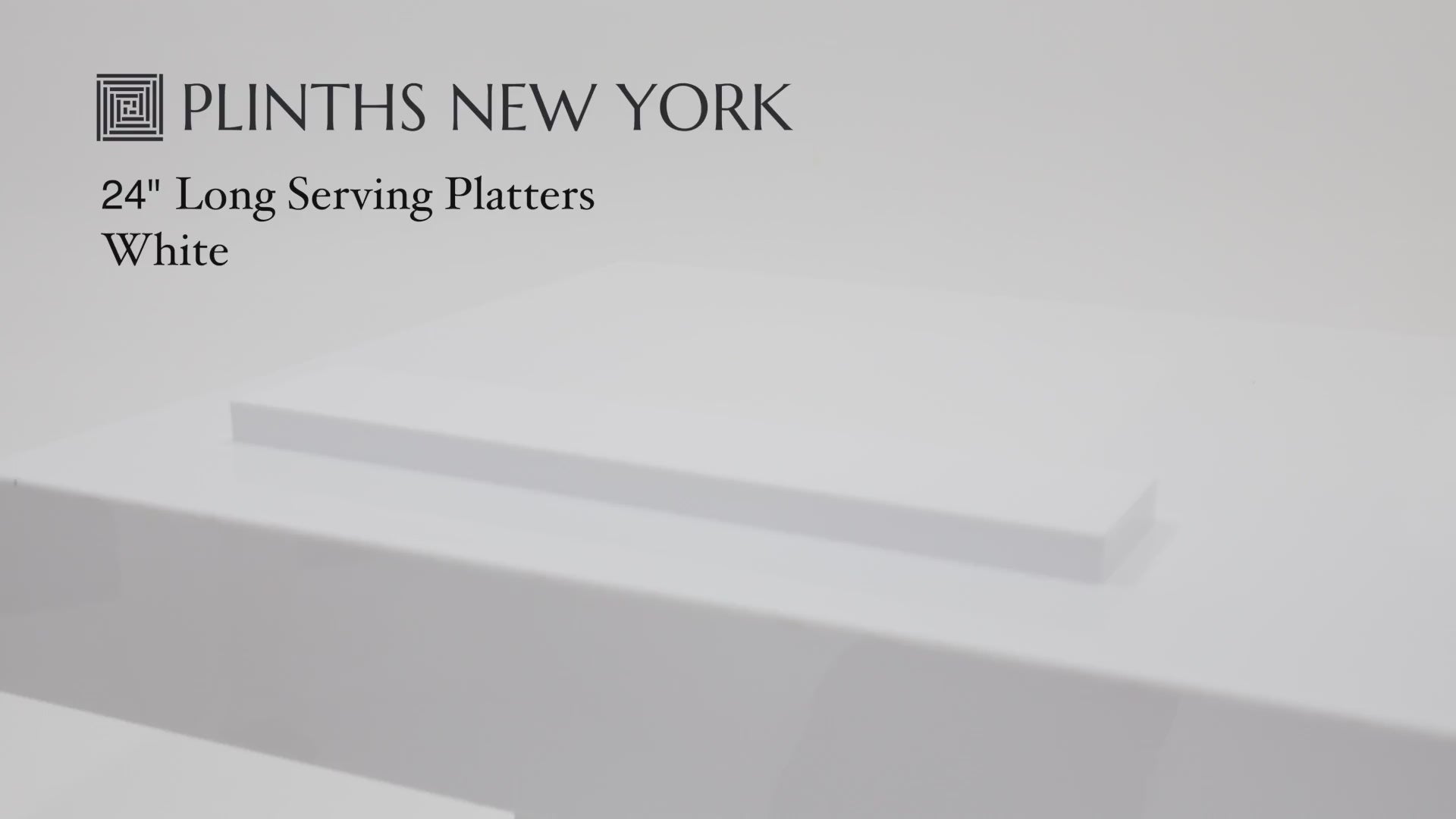 White Long Serving Platters for Food Display