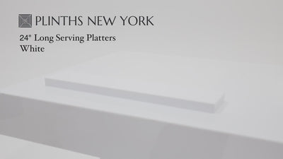 White Long Serving Platters for Food Display